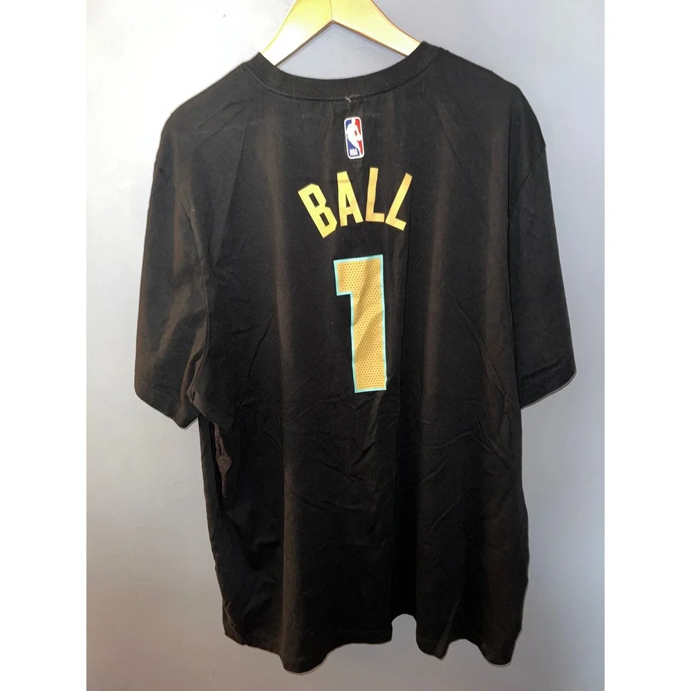 Jordan Charlotte Hornets LaMelo Ball CLT 1 NBA T-Shirt Black 3XL